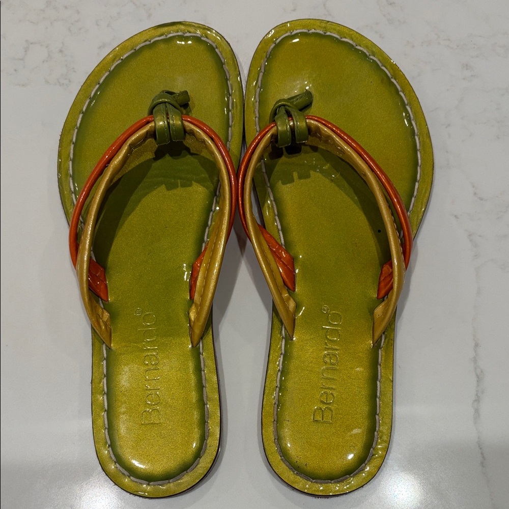 Bernardo Green and Orange Women's Sandals
